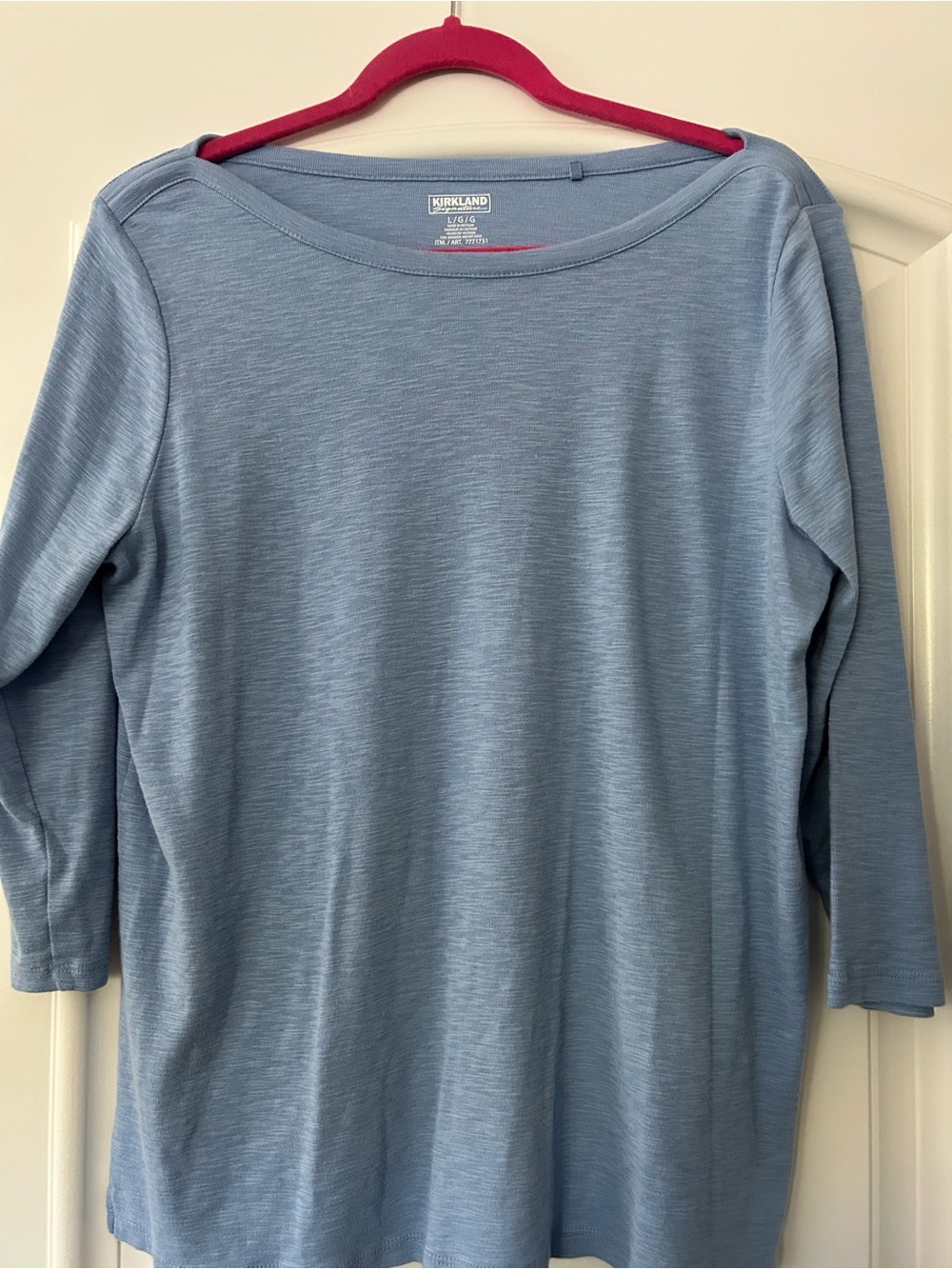 Kirkland Signature Pale Blue Long Sleeve Women's Tee